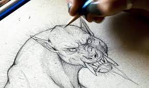 Werewolf are aggressive, feared and capable of killing everything (or everyone) in a short period of time! How To Draw A Werewolf Monster Drawing Techniques With Monster Sculptor Creature Designer Jessie Fohrman Stan Winston School Of Character Arts