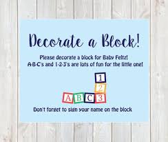 9 Baby Block Shower Ideas Baby Blocks Baby Boy Shower Baby Shower