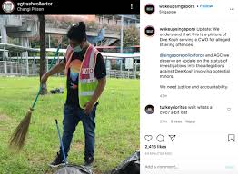 Dee kosh's name is not found in the the youtube video's description portion. Photo Of Dee Kosh Doing Corrective Work Order Sends Internet Into Flurry Mothership Sg News From Singapore Asia And Around The World