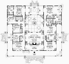 Mediterranean Style House Plan 4 Beds 3 5 Baths 3163 Sq Ft Plan 72 177 Courtyard House Plans Mediterranean House Plans Mediterranean Style House Plans