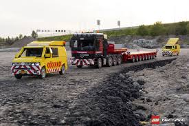 Lego Mercedes Benz Actros 4160 Slt With Nooteboom Mco 121 Lego Truck Lego Lego Fire