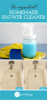 Homemade Shower Cleanerr Http Www Onegoodthingbyjillee Com How To Make A Powerful Homemade Show Homemade Shower Cleaner Shower Cleaner Diy Cleaning Products