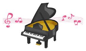 ピアノと音符の無料イラスト | フリーイラスト素材集 ジャパクリップ
