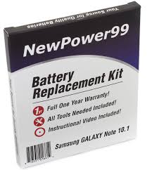 Battery Replacement Kit For Samsung Galaxy Note 10 1 Models Gtn8000 Gtn8011 Gtn8013 Gtn8020 With Video Installation Dvd Inst Extend Life Kit Video Installation