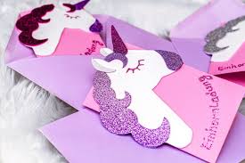 Einhorn Einladungskarten Diy Anleitung La Blonde Einladungskarten Geburtstag Basteln Kinder Kindergeburtstag Basteln Einhorn Einladungskarten Kindergeburtstag Basteln