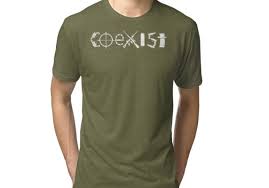 Birds Aren T Real Merch Coexist Guns Tri Blend T Shirt By Americanvenom Shirts T Shirt Movie Shirts