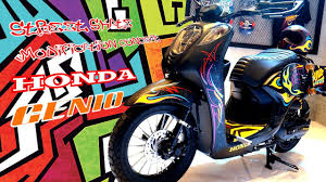 Atau pemirsa juga bisa lihat lebih detail pada video honda genio modif cafe racer dibawah ini : Honda Genio Street Skate Custom Concept Youtube