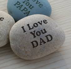 Gift For Father Grandpa Mom Grandma I Love You Dad Stone Pape Sjengraving