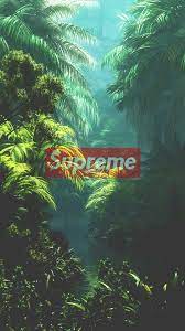 Supreme Green Forest Cool Wallpaper Supreme Iphone Wallpaper Supreme Wallpaper Cool Wallpaper