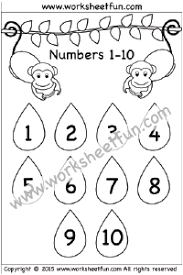 Number Chart 1 10 Free Printable Worksheets Worksheetfun