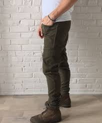 Hand Tailored Skinny Stacked Olive Patch Cargo Pants Men 39 S S M L Xl Cargo Pants Men Skinny Mens Pants