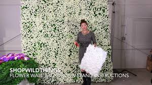 Bring a plain wall to life with this wall décor set. How To Build A Free Standing Flower Wall Backdrop Shopwildthings Com