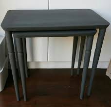 Just Painted These Tables In Porters Paints Riverstone Chalk Paint Next Step Is Waxing With Black Wax Very Pleased With Result Furniture