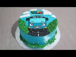 Hai Tayo Cara Membuat Kue Ulang Tahun Tayo Tart Cake Sederhana Youtube Kue Kue Tart Kue Ulang Tahun