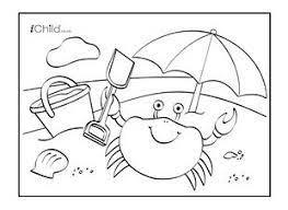 Seaside Beach Colouring In Picture Ichild Beach Activities Kids Beach Coloring Pages Beach Themes