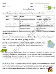 Reading Strategy Worksheet Generalizations Product From Your Smarticle Shop On Teachersnotebook Reading Strategies Teaching Strategies Common Core Curriculum