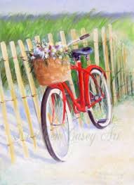 These images work beautifully in coastal cottage and tropical interiors. Pin By Maria St John On Pictures I Like For My Crafts Crafts To Make Bike Painting Bicycle Painting Simple Oil Painting