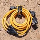 Heavy Duty TT-30P to (3)5-20R Portable Generator Power Cord With Storage Strap 1101 Firman