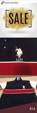 Nwot Us Polo Assn Big Logo Blue Red Us Polo Assn Polo Assn Nwot