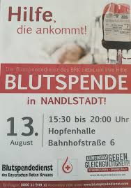 Dauerspender, die einen neuspender geworben haben, nehmen an einer. Blutspenden In Nandlstadt Home Facebook