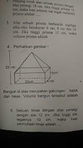 Maybe you would like to learn more about one of these? Bangun Di Atas Merupakan Gabungan Balok Dan Limas Volume Bangun Tersebut Adalah Mohonbantuannya Brainly Co Id