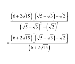 Yang merupakan contoh bentuk akar yaitu nomor 1 2 dan 4. Soal Rasional Pecahan Dengan Penyebut Terdiri Dari Tiga Buah Akar Solusi Matematika
