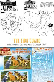 Be sure to click on the link or photo to open a full size document for printing. The Lion Guard Coloring Pages Activity Sheets Life In The Pride Lands