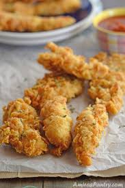 Golden Crispy Chicken Strips Recipe Chicken Strip Recipes Recipes Best Chicken Strip Recipe
