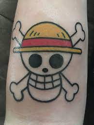 Newest Tattoo One Piece Straw Hat Jolly Roger Jolly Roger Tattoo Straw Hat Tattoo Tattoo One Piece