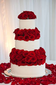 There S No Place Like Home Wedding Cake Roses Wedding Cake Red Red Rose Wedding