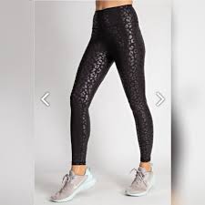 Express your style with bold patterns and read more. Black Leopard Leather Matte Leggings Adrenaline Junkie Boutique
