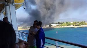 The casino of the ship is also one of few public places where passengers will have the option of smoking, without having to go out the outside decks. Royal Caribbean Cruise Ship Catches Fire Mid Trip Abc News