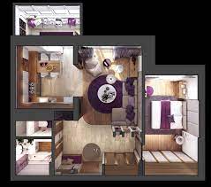 3 One Bedroom Apartments Under 750 Square Feet 70 Square Metres Within 20 Plans Of Small One Bedroom Apartments Ide Apartemen Desain Rumah Denah Rumah