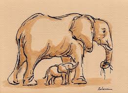 Pin By Isabel Tostao On Wildlife And Animal Artwork Watercolor Elephant Animal Sketches Animals Artwork