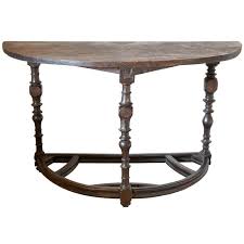 18th Century Tuscan Italian Demilune Console Table Demilune Console Table Wooden Coffee Table