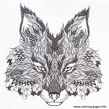 Detailed lion aztec filigree line art stock vector. Print Adults Difficult Animals Wolf Hd Color Coloring Pages Raskraski Risunok Lisy Illyustracii