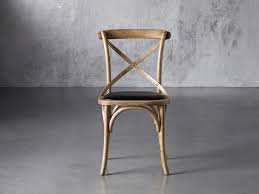 Cadence Dining Chair With Black Faux Leather Seat Arhaus Dining Chairs Side Chairs Dining Leather Dining Arm Chairs