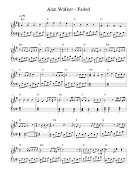 Alan Walker Faded Sheet Music For Piano Download Free In Pdf Or Midi Alan Walker Piano Sheet Music Easy Piano Sheet Music