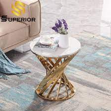 Buy folding coffee table and get the best deals at the lowest prices on ebay! China 2020 Luxury Round Gold Metal Base Side Table On Sale China Corner Table Modern End Table