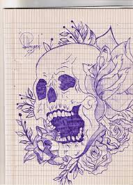 Look at links below to get more options for getting and using clip art. Skull With Flowers Drawing By Soliloquistz On Deviantart