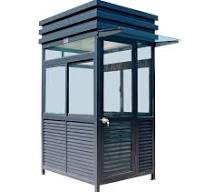1.2m/2m/2.5m Outdoor Steel Frame Durable Modular Mobile Modern Portable  Prefab Sentry Kiosk for Prefabricated Booth Security Guard House