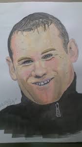 This Is A Watercolour Painting Of The English Footballer Wayne Rooney I Hope You Enjoy Thank You Watercolour Painting Wayne Male Sketch