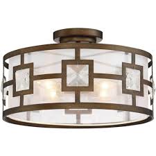 This majestic collection ceiling light is the piece de resistance of any formal interior. Possini Euro Design Modern Ceiling Light Semi Flush Mount Fixture Warm Gold 16 Wide Organza Drum Shade Crystal Accents Bedroom Target
