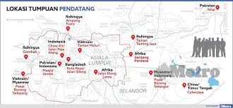 Hingga mac 1993, seramai 444000 orang buruh asing telah masuk ke malaysia. Wilayah Jajahan Pendatang