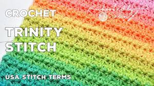 Crochet Trinity Stitch No Holes Stitch Perfect For Dishcloths Youtube Trinity Stitch Crochet Crochet Washcloth Pattern