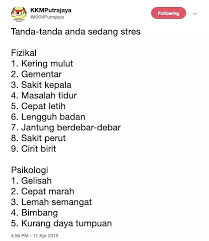 Karena itu, sebelum terlambat, kenali tanda stress yang sering kamu abaikan ini. Sinar Tanda Tanda Anda Sedang Stress Jangan Abaikan Facebook