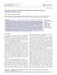 Tequila transmite buze pe buze ultima pastila. Pdf Systematic Review And Meta Analysis Of Glyphosate Exposure And Risk Of Lymphohematopoietic Cancers