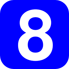 Number 8 transparent PNG picture 18689 — Transparent Background, 600x600 |  PNGimg