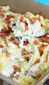 Bacon chicken alfredo recipe (one pan). Chicken Bacon Alfredo Pasta Casserole Will Cook For Smiles