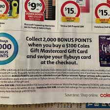 Activate coles mastercard gift card. Bonus 2000 Flybuys Points Worth 10 With 100 Coles Mastercard Gift Card 5 Purchase Fee Coles Ozbargain